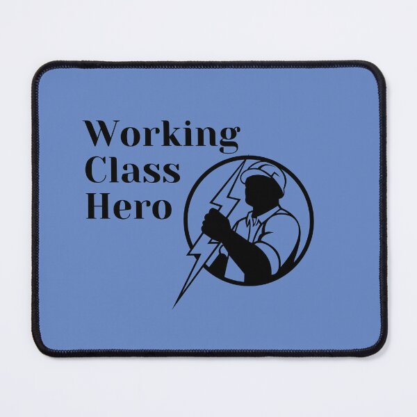 Item preview, Electricians - Working Class Hero - Blue designed and sold by SolidaritySwag.