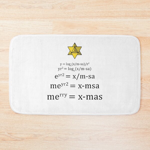Item preview, Merry X-mas Tree - Math Equation Christmas Tree designed and sold by CottonGarb.