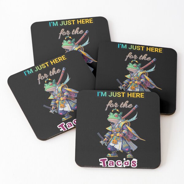 Item preview, I'm Just Here for the Tacos" Apparel & Gifts -frog lovers designed and sold by Obinne.
