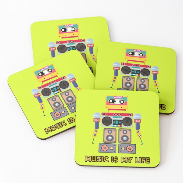 Item preview, Music is my life,love music, robot designed and sold by zzzozzo.
