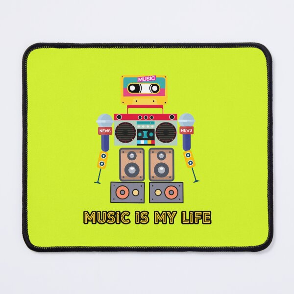 Item preview, Music is my life,love music, robot designed and sold by zzzozzo.