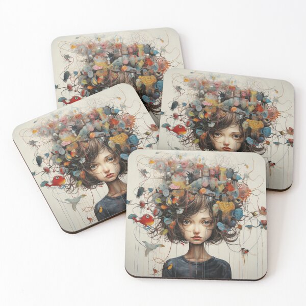 Item preview, Girl With Crazy Hair designed and sold by whitecat23.