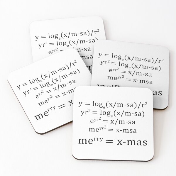 Item preview, Merry X-mas Tree - Math Equation Christmas Tree designed and sold by CottonGarb.