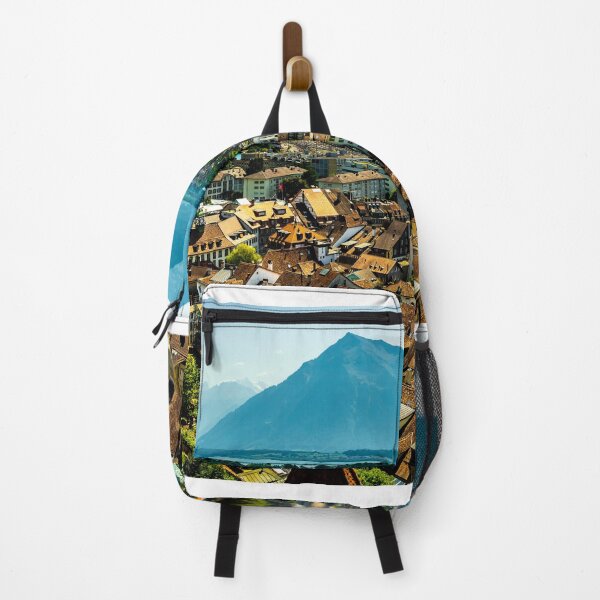 Item preview, Aerial View over City of Thun and Lake with Mountain designed and sold by Mats Silvan.