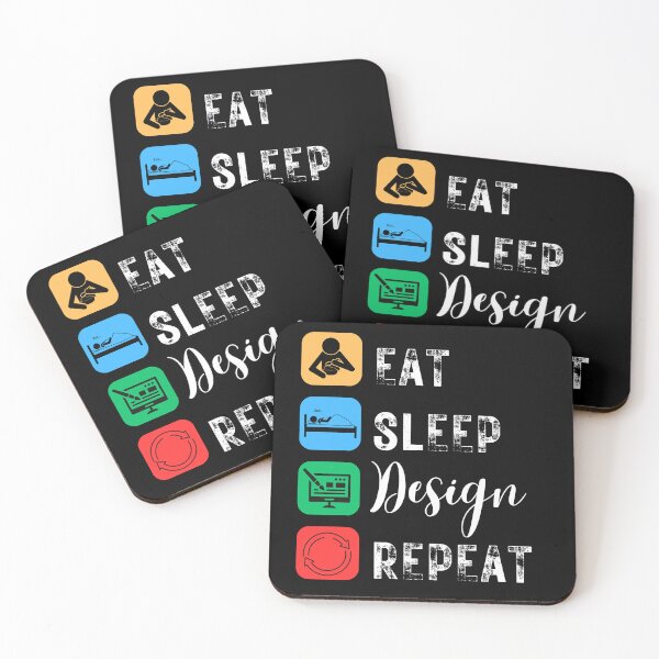 Item preview, Eat Sleep Design Repeat  designed and sold by EchoRadiant.