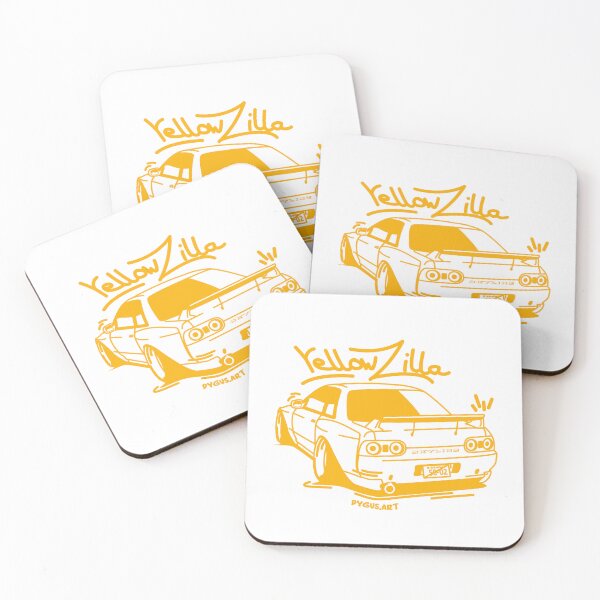 Item preview, Static Skyline R32 Cartoon Yellowzilla Godzilla designed and sold by Dygus.ART.