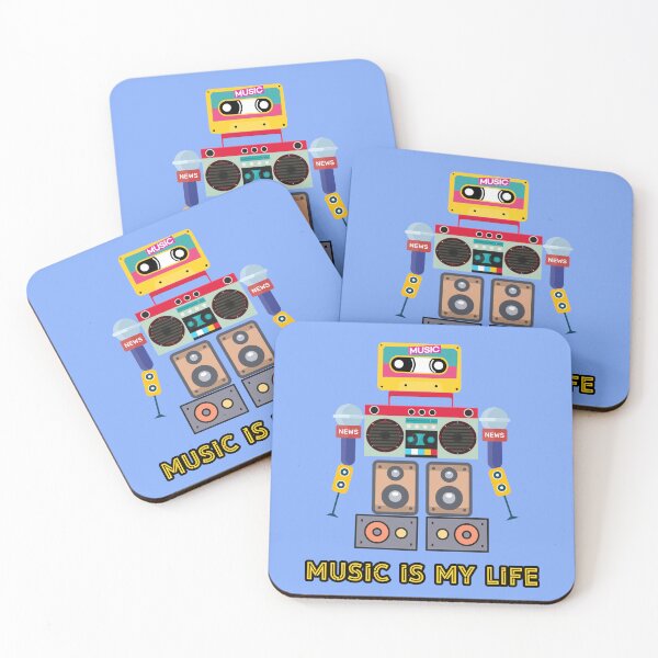 Item preview, Music is my life,love music, robot designed and sold by zzzozzo.