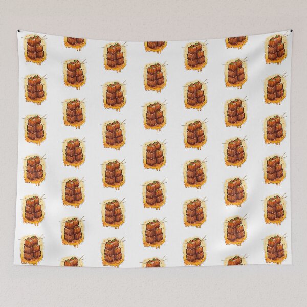 Item preview, Meat on Sticks with Sauce designed and sold by marezino.