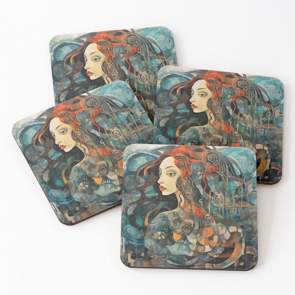 Item preview, Mermaid Abstract designed and sold by whitecat23.