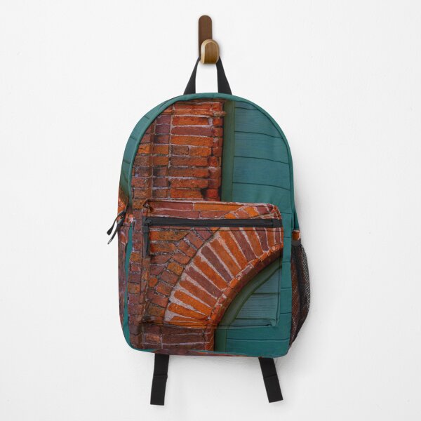 Item preview, Old Beautiful Red Brick Wall with a Green Door designed and sold by Mats Silvan.