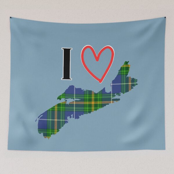 Item preview, I Love Nova Scotia with Nova Scotia Tartan designed and sold by onepony.