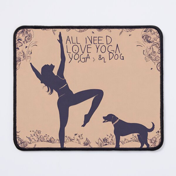 Item preview, All i need is love and yoga and dog designed and sold by prinnt.