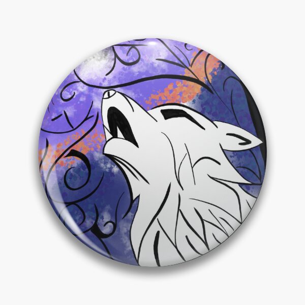 Item preview, White Wolf howling at the moon Illustration designed and sold by SavyGarcia.