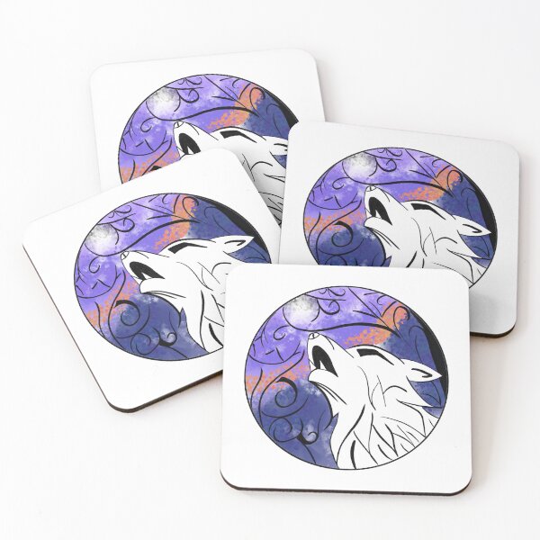 Item preview, White Wolf howling at the moon Illustration designed and sold by SavyGarcia.