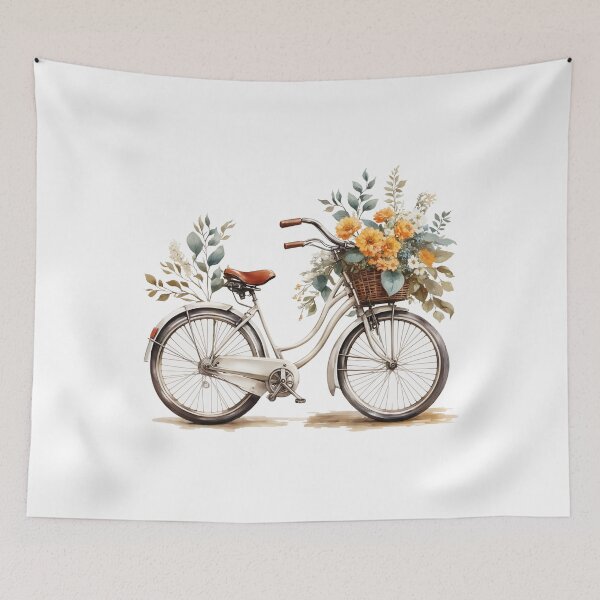 Item preview, A Vintage Bicycle with sunflower and leave designed and sold by chathai.