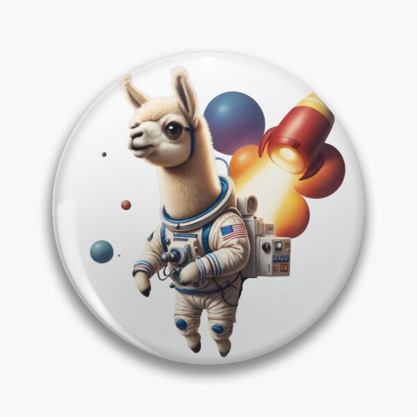 Item preview, Astronaut  llama on the space designed and sold by BotunPeony.