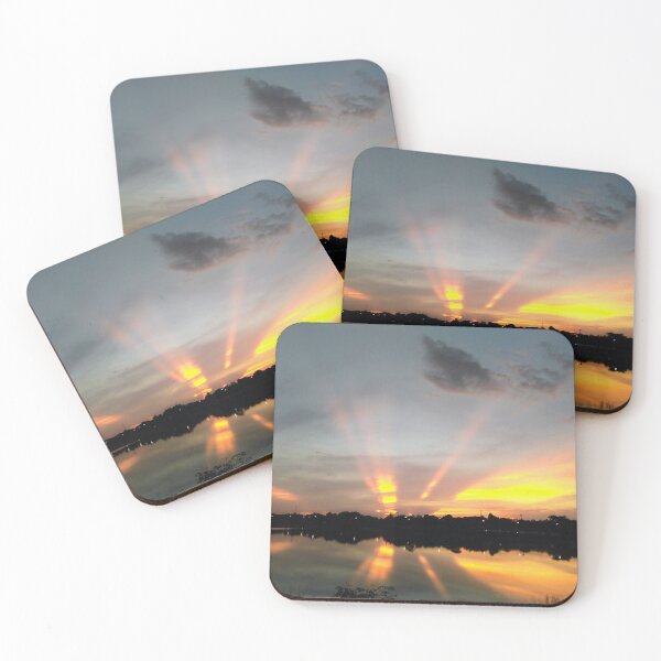 Item preview, Sunset's Radiant Embrace Through Cloud Veils designed and sold by EnjoYarty.