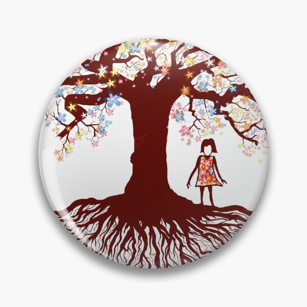Item preview, Tree of life flower little flowered dress (brown version) designed and sold by Didier Bierjon.