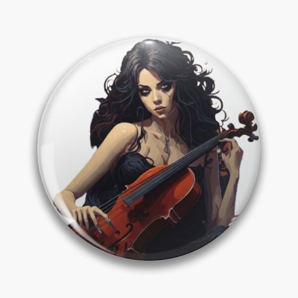 Item preview, Woman playing cello designed and sold by catcraftss.