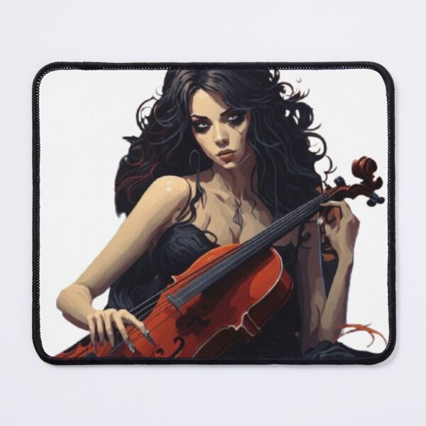 Item preview, Woman playing cello designed and sold by catcraftss.