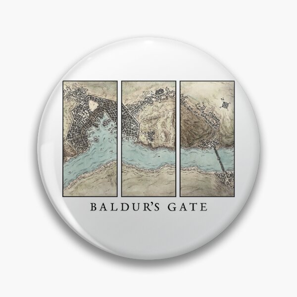 Item preview, Baldur's Gate Map designed and sold by TheWizardRyn.