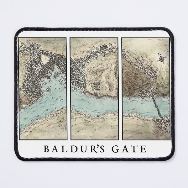 Item preview, Baldur's Gate Map designed and sold by TheWizardRyn.