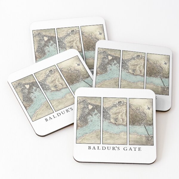 Item preview, Baldur's Gate Map designed and sold by TheWizardRyn.