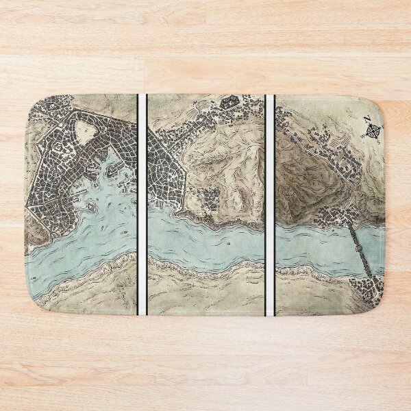 Item preview, Baldur's Gate Map designed and sold by TheWizardRyn.
