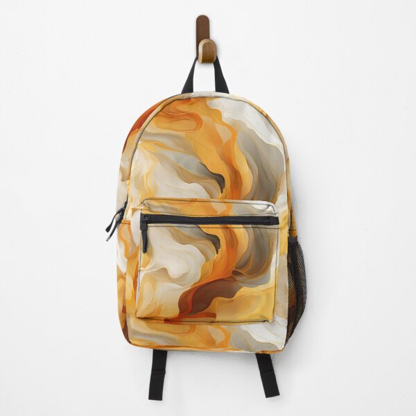 Item preview, Аrtistic abstract waves in gold and white designed and sold by Artdroid.