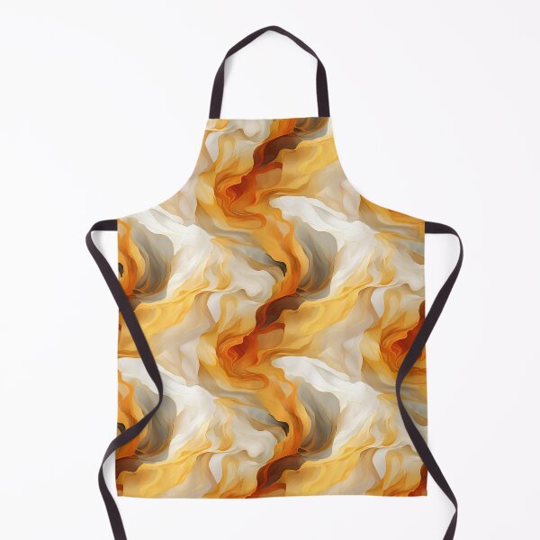 Item preview, Аrtistic abstract waves in gold and white designed and sold by Artdroid.