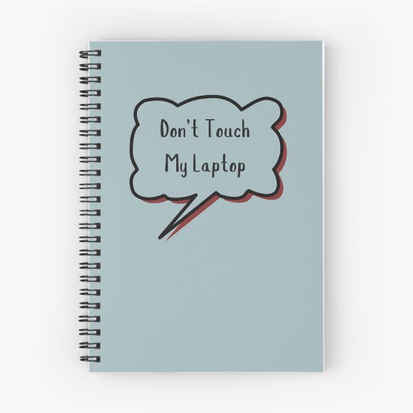 Item preview, Cool sticker with text- Don't Touch My Laptop on t-shirt designed and sold by Gadget80.