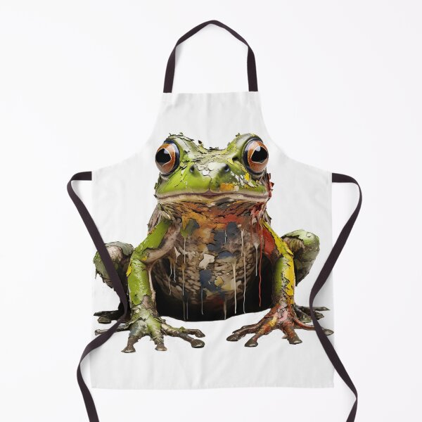 Item preview, Canvas of Nature - Artistic Frog Illustration designed and sold by janedewaard.