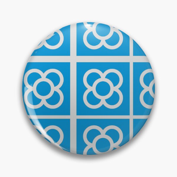 Item preview, Barcelona Flower Blue Print designed and sold by Decorera.