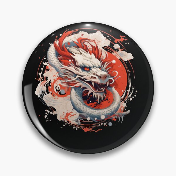 Item preview, Japanese Dragon With Red Sun designed and sold by sbachstroem.