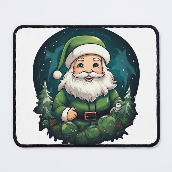Item preview, Santa Claus Green Christmas designed and sold by DigitalPrism-Co.