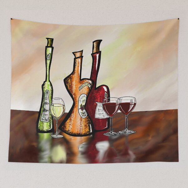 Item preview, WINE LOVER UNWINED, POP ART, ABSTRACT WINE SHIRT designed and sold by Danicus666.