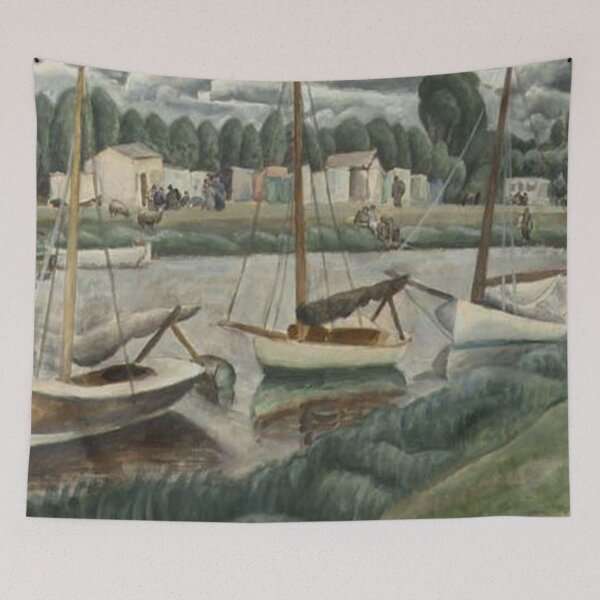 Item preview, Leo Gestel- Sailing Boats in a Canal designed and sold by tomorrowsart.