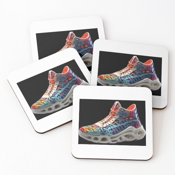 Item preview, Multi Colored Jordon Air Design With Black Background  designed and sold by Sakshi Jha.