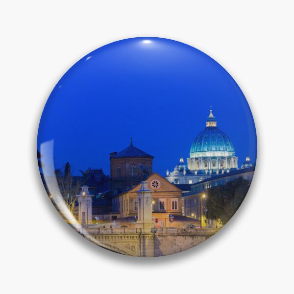 Item preview, River Tiber and St.Peter's Basilica Illuminated in Dusk in City of Rome designed and sold by Mats Silvan.