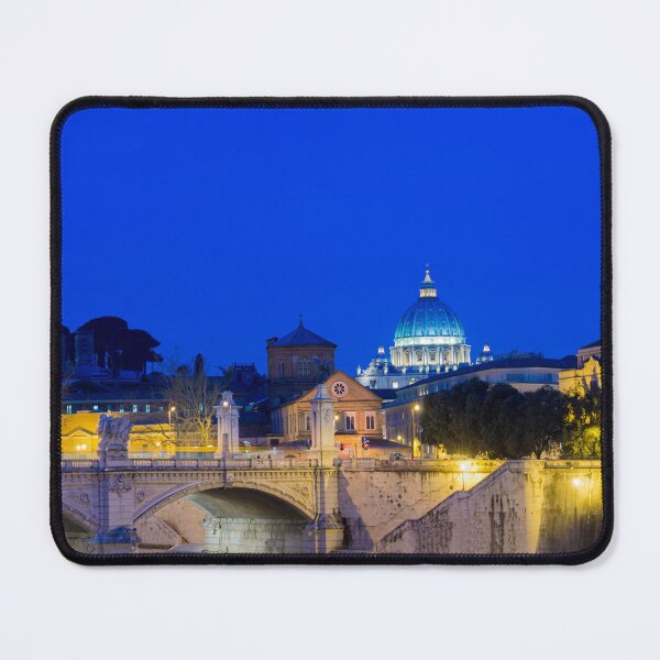 Item preview, River Tiber and St.Peter's Basilica Illuminated in Dusk in City of Rome designed and sold by Mats Silvan.