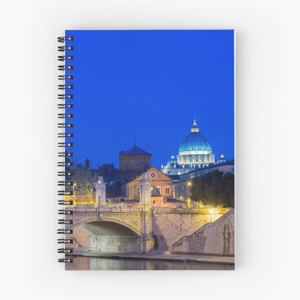 Item preview, River Tiber and St.Peter's Basilica Illuminated in Dusk in City of Rome designed and sold by Mats Silvan.