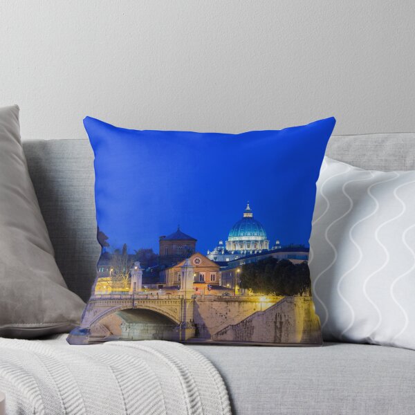 Item preview, River Tiber and St.Peter's Basilica Illuminated in Dusk in City of Rome designed and sold by Mats Silvan.