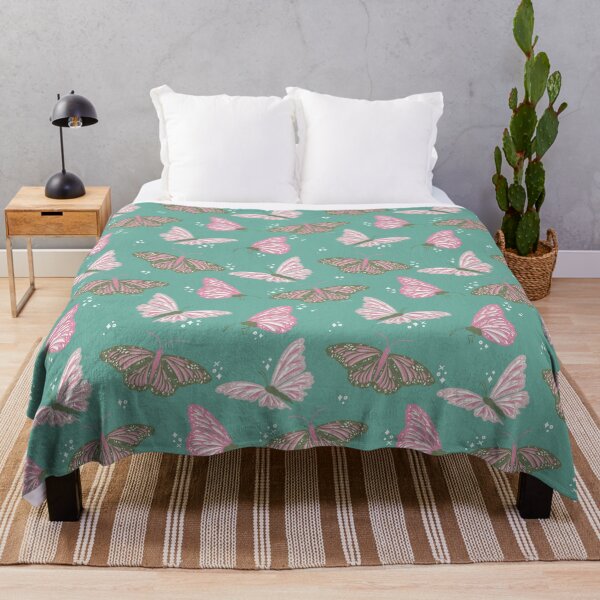 Item preview, Cosmic Butterflies – Pink & Mint designed and sold by Cat Coquillette.