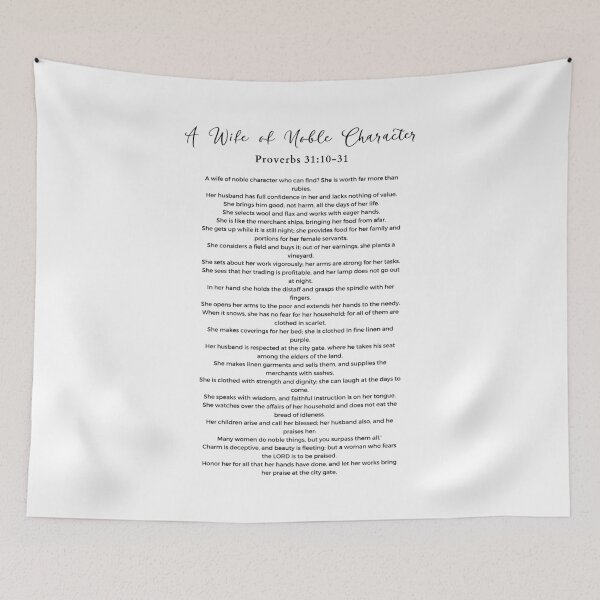 Item preview, A Wife of Noble Character Proverbs 31:10-31 designed and sold by HisPromises.