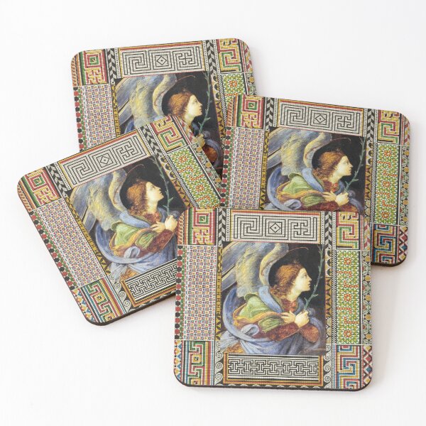 Item preview, ANNUNCIATION ANGEL by FILIPPINO LIPPI AND POMPEII MOSAICS PATCHWORK designed and sold by BulganLumini.
