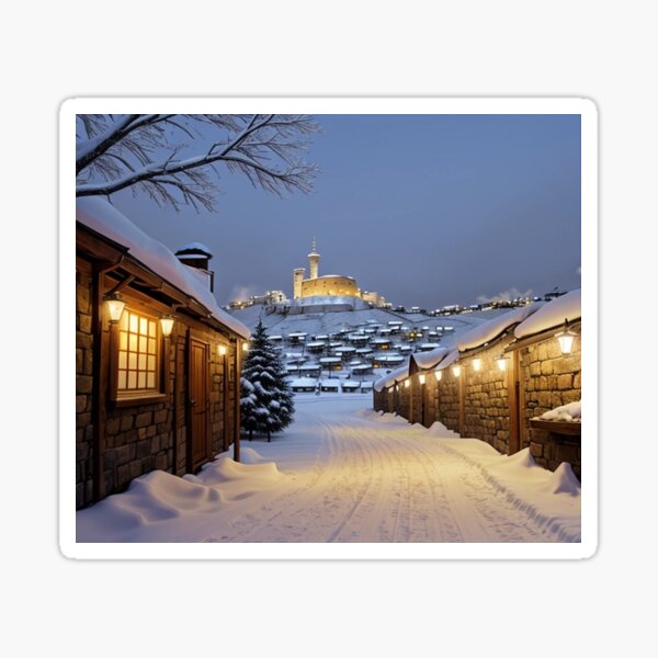 Winter Landscape 4 Sticker
