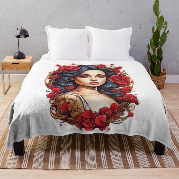 Item preview, Lady with Roses designed and sold by Becooldesing.