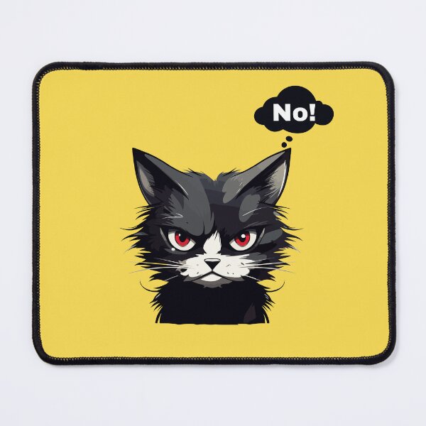 Item preview, A Black cat says no designed and sold by DunuStore.
