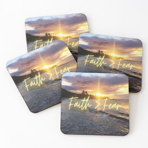 Item preview, Faith is Greater Than Fear Sunset Landscape designed and sold by Bridget Swanson.