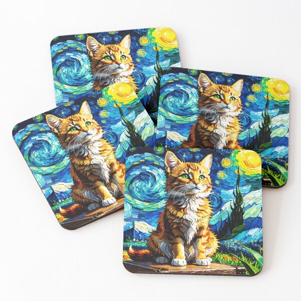 Item preview, Cat Van Gogh designed and sold by manbaito.